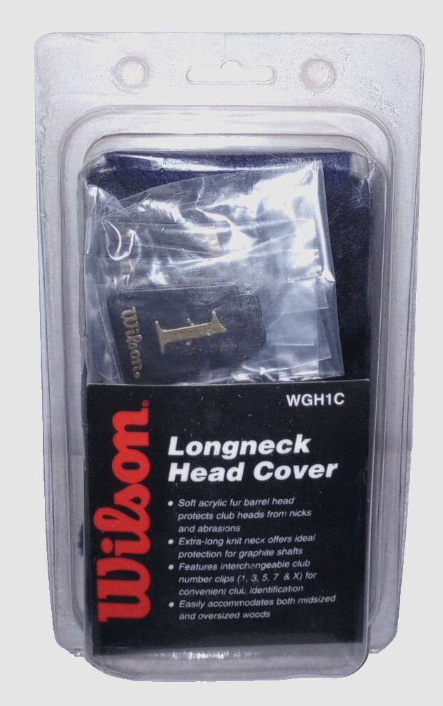 Wilson Longneck Head Cover WGH1C - Blue - with Interchangeable Club Number Clips