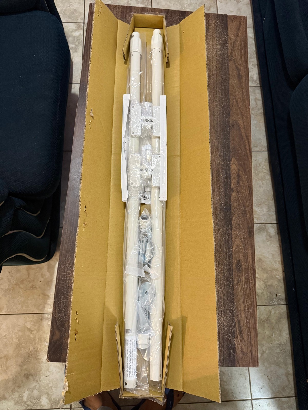 CE-CP6W CLINTON TELESCOPING CEILING CAMERA SECURITY POLE MOUNT 6 FEET