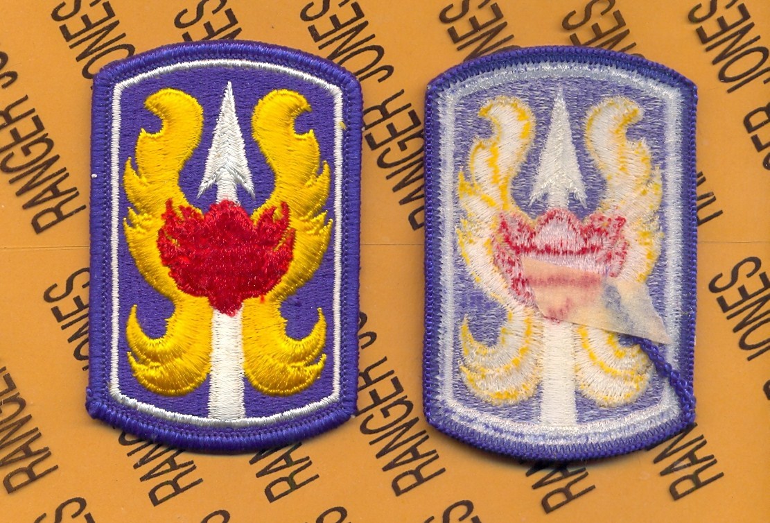 US Army 199th Infantry Brigade Dress uniform shoulder patch m/e