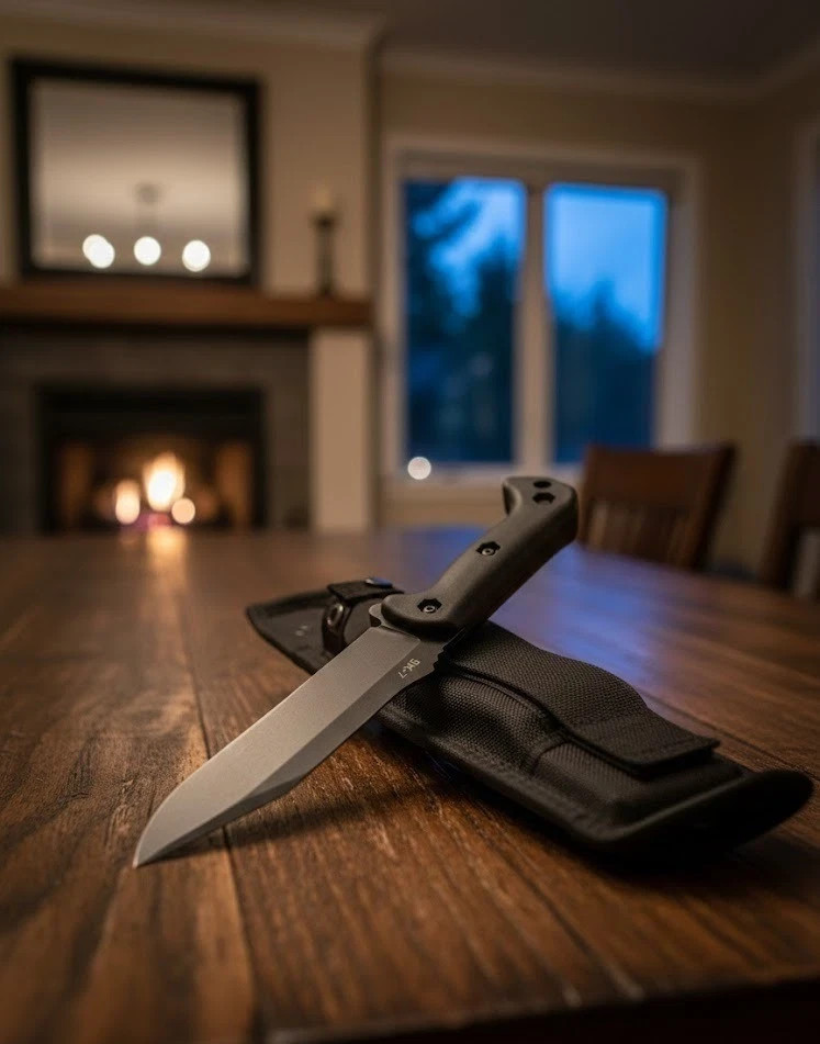 Ka-Bar Becker BK7 "Becker Combat Utility" 7" Fixed Blade Knife Bushcraft