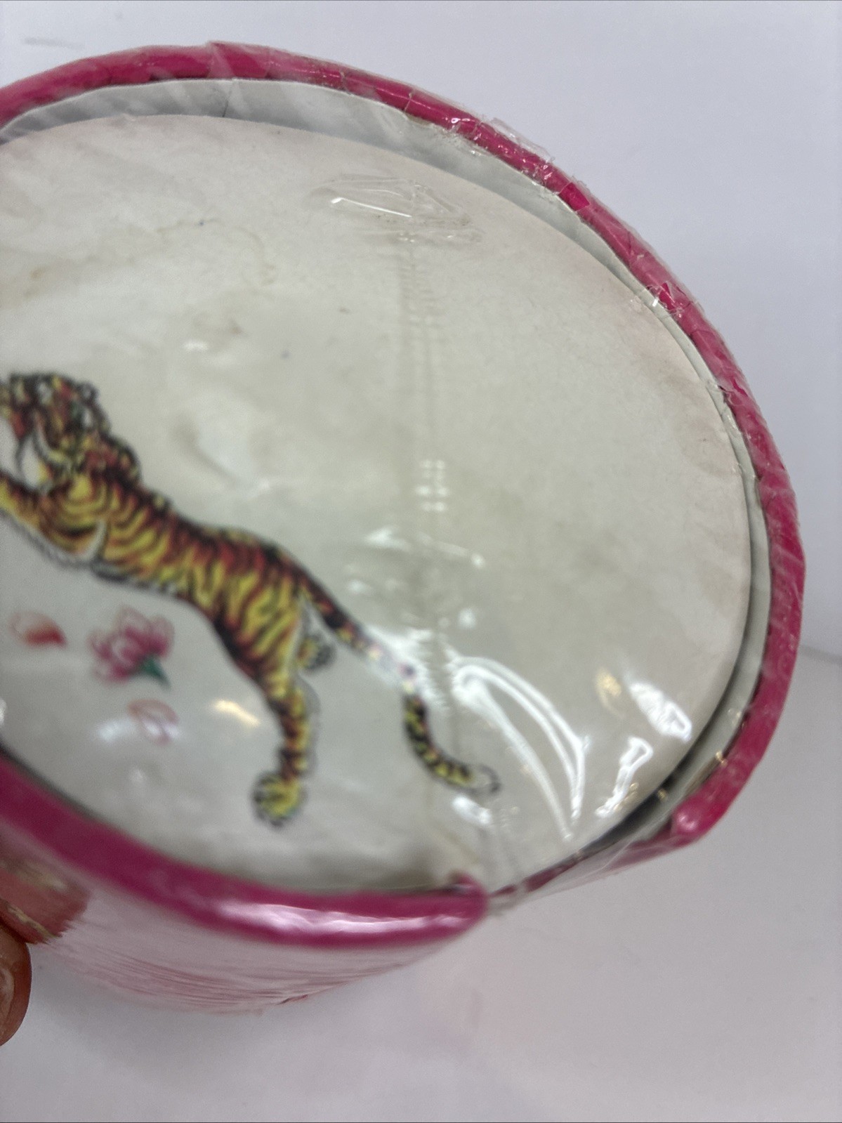 ED HARDY Tiger Pink Memo Cylinder Note Pad Round Notes Desk 600 Sheets NEW