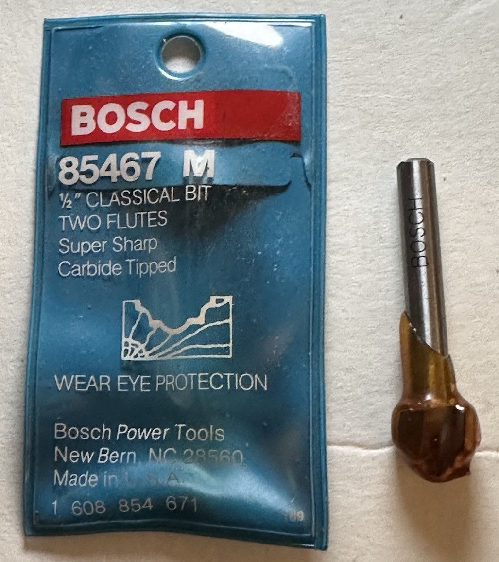 Bosch 1/2” Classical Bit Two Flutes Carbide Tipped 85467M - NIP