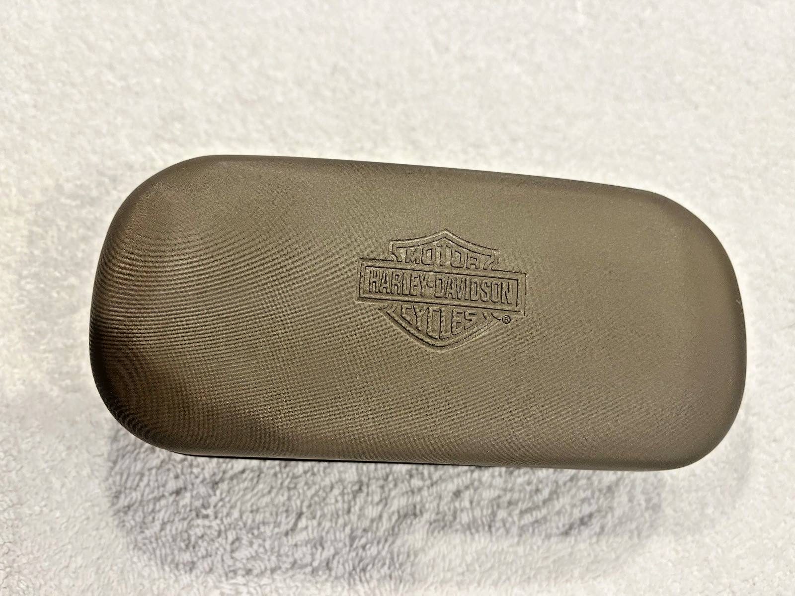 NEW Harley Davidson Large Sunglasses Hard Case Grey/Black with Cloth & Pouch