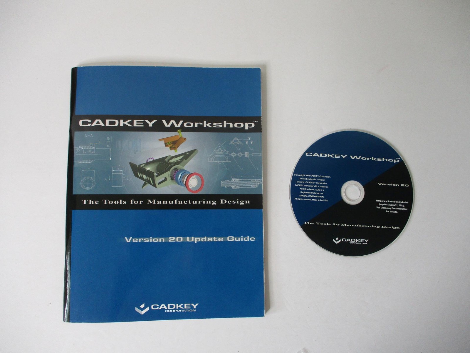 CADKEY Workshop Version 20 Software & Update Guide - Manufacturing Design (2002)