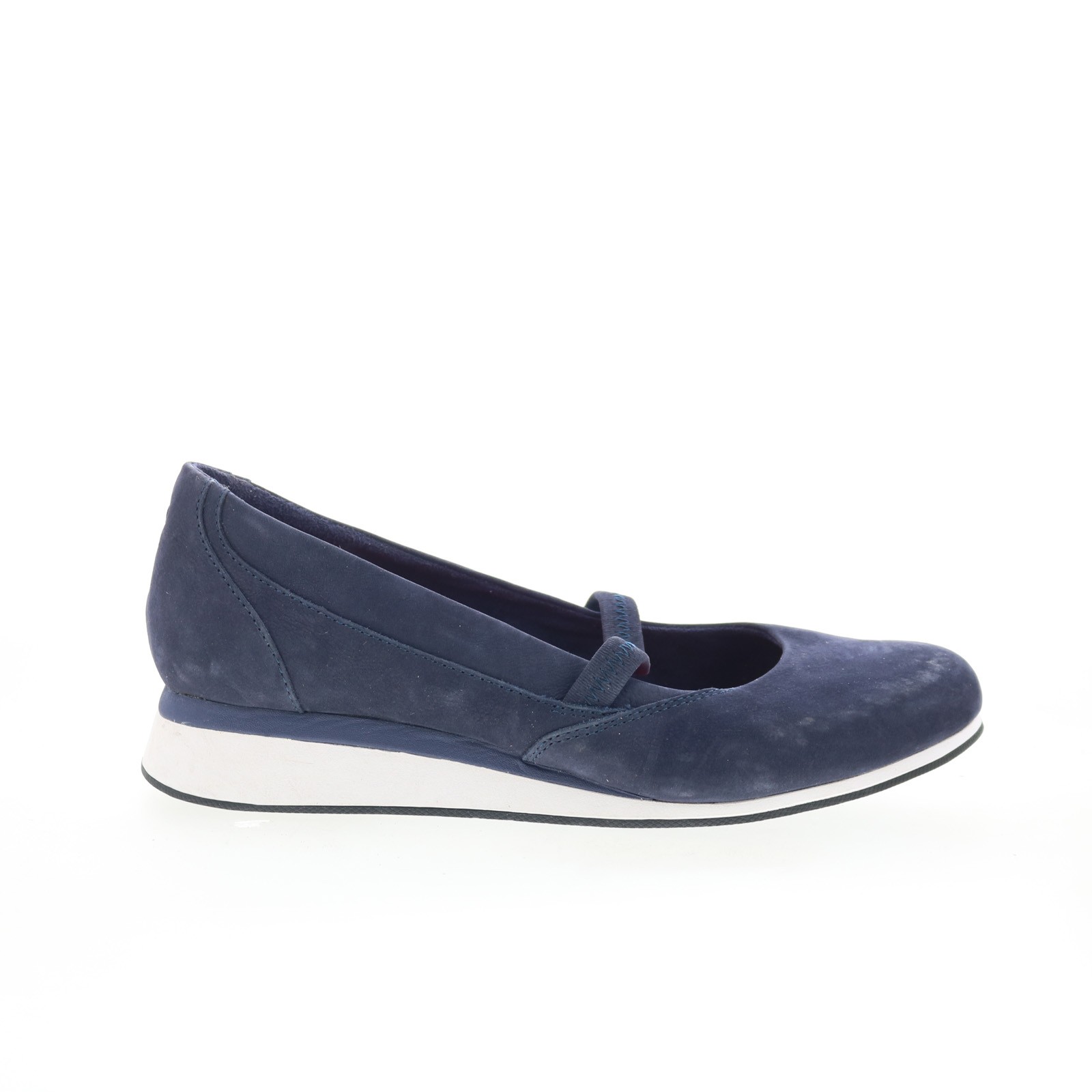Hush Puppies Ohanna Evaro HW05864-410 Womens Blue Suede Mary Jane Flats Shoes 7
