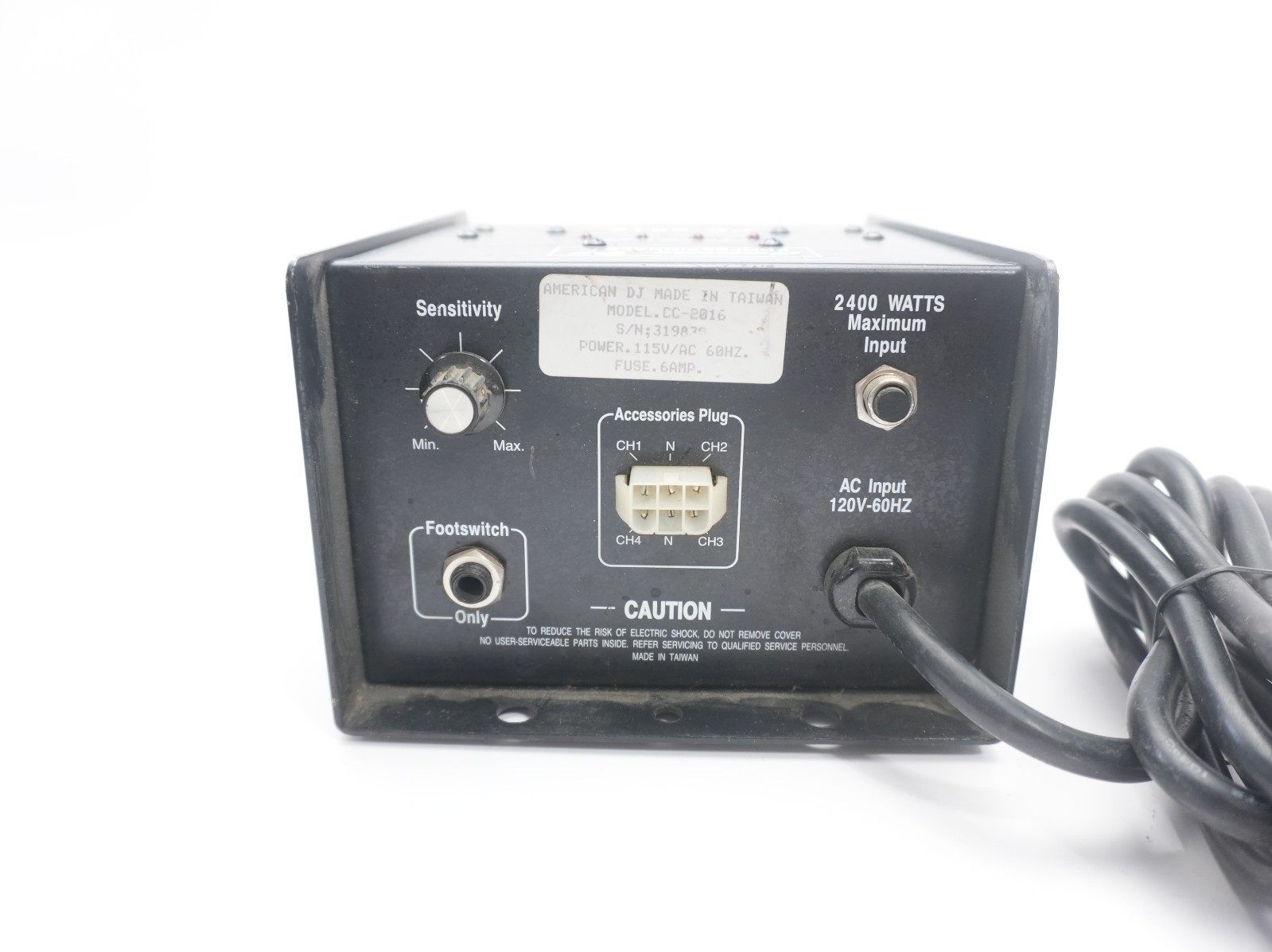 AMERICAN DJ PROFESSIONALS CC-2016 CHASE CONTROLLER 600 WATTS BY CHANNEL
