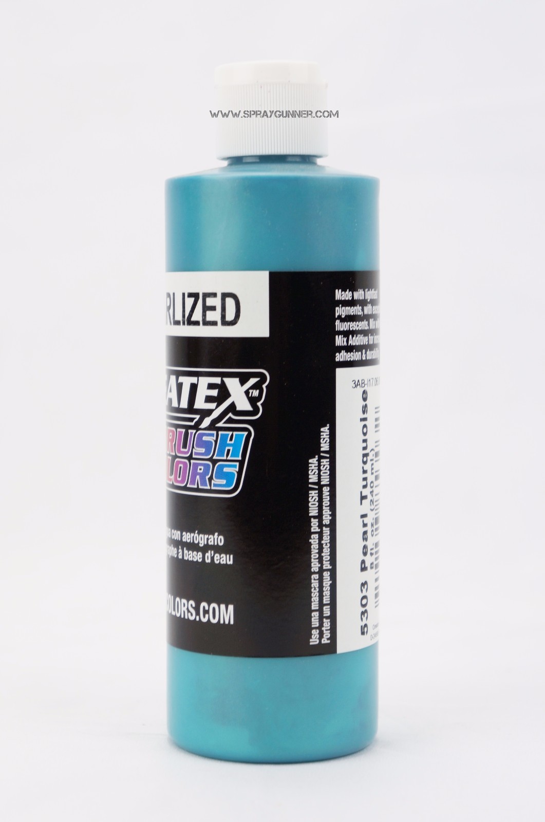 Createx Airbrush Colors 5303 Pearl Turquoise 8oz. water-based pearlized paint