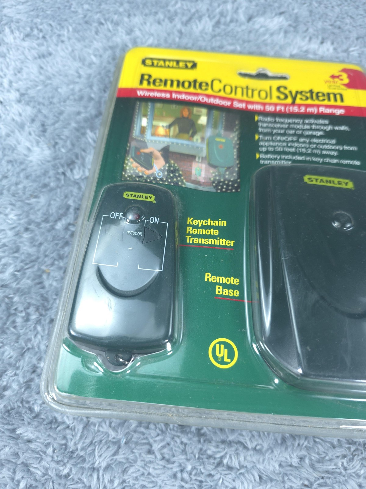 Stanley Remote Control System Wireless Indoor Outdoor Keychain Transmitter UL Li