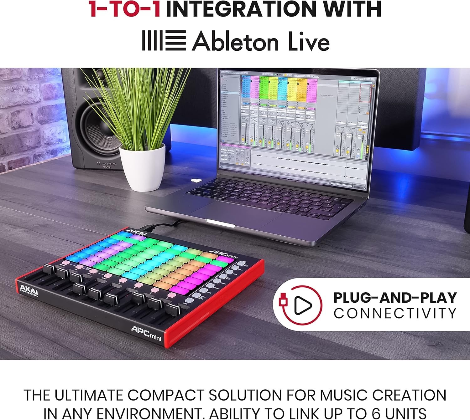 Ableton Live Lite Controller with 64 RGB Pads/-