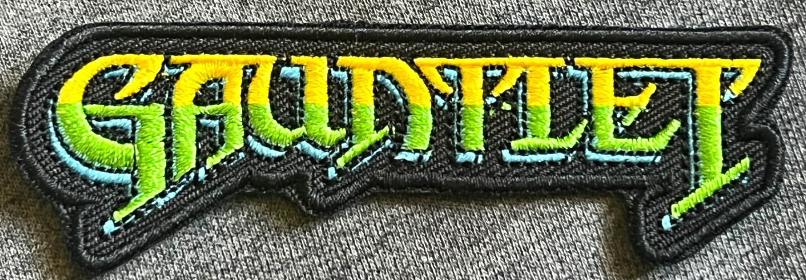 GAUNTLET embroidered figure patch WARRIOR thor merlin fantasy game action He-Man