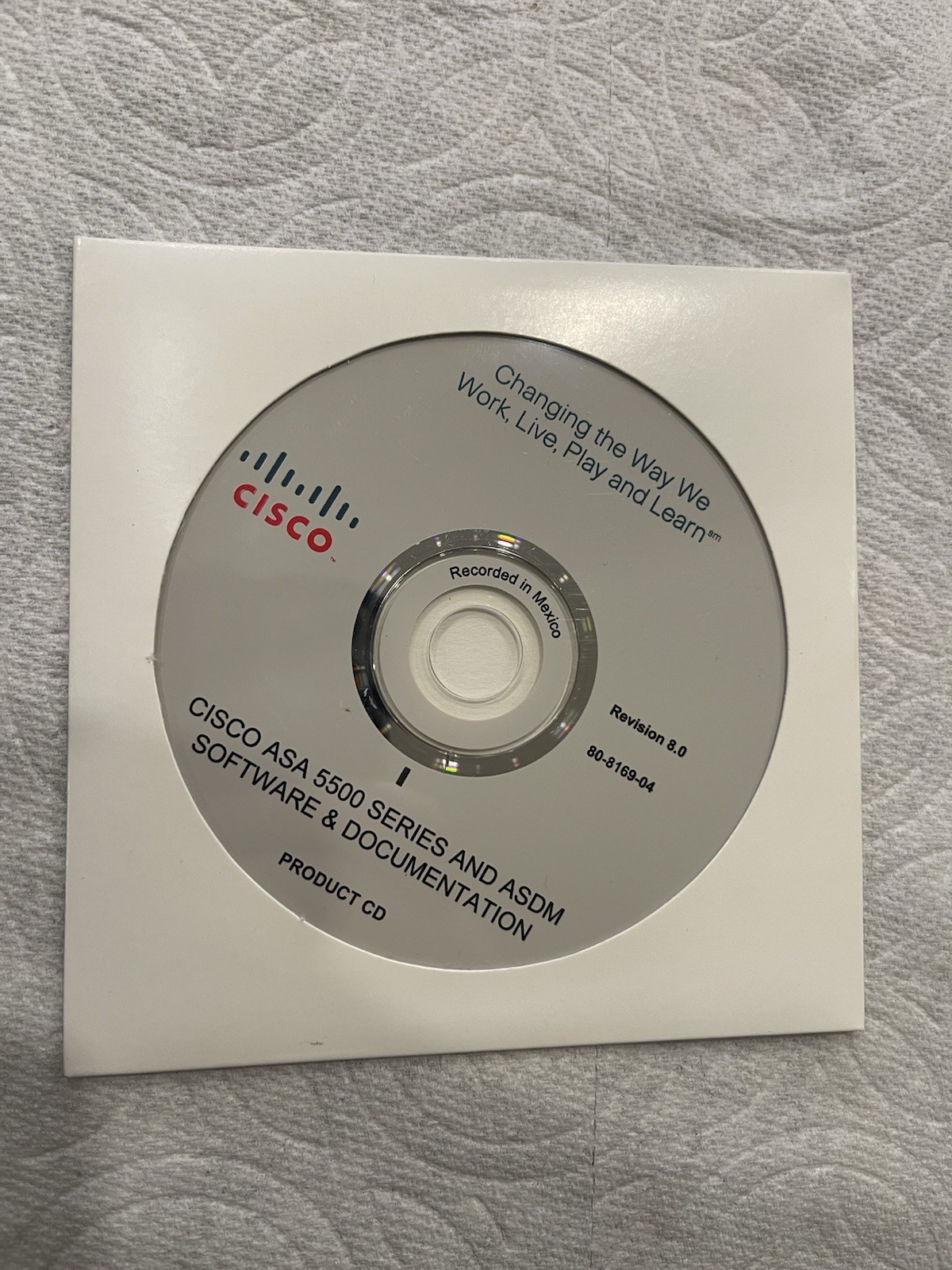 Cisco ASA 5500 Series and ASDM Software and Documentation CD Sealed
