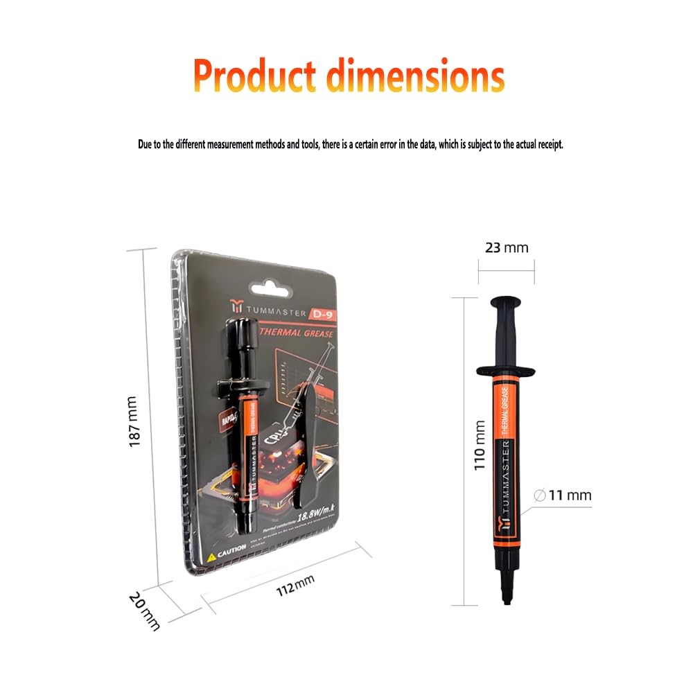 D-9 incl. Spatula,2g/4g Box Ultimate Performance Thermal Paste for Computer M...