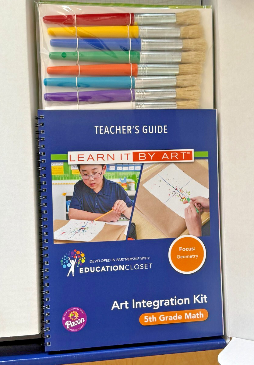 New Learn It By Art 5th Grade Math Geometry Integration Kit Pacon 100108