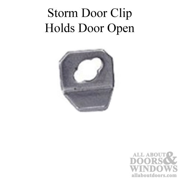 Hold Open Clip For Storm Door Closer Mill Finish Clip Holds Storm Doors Open