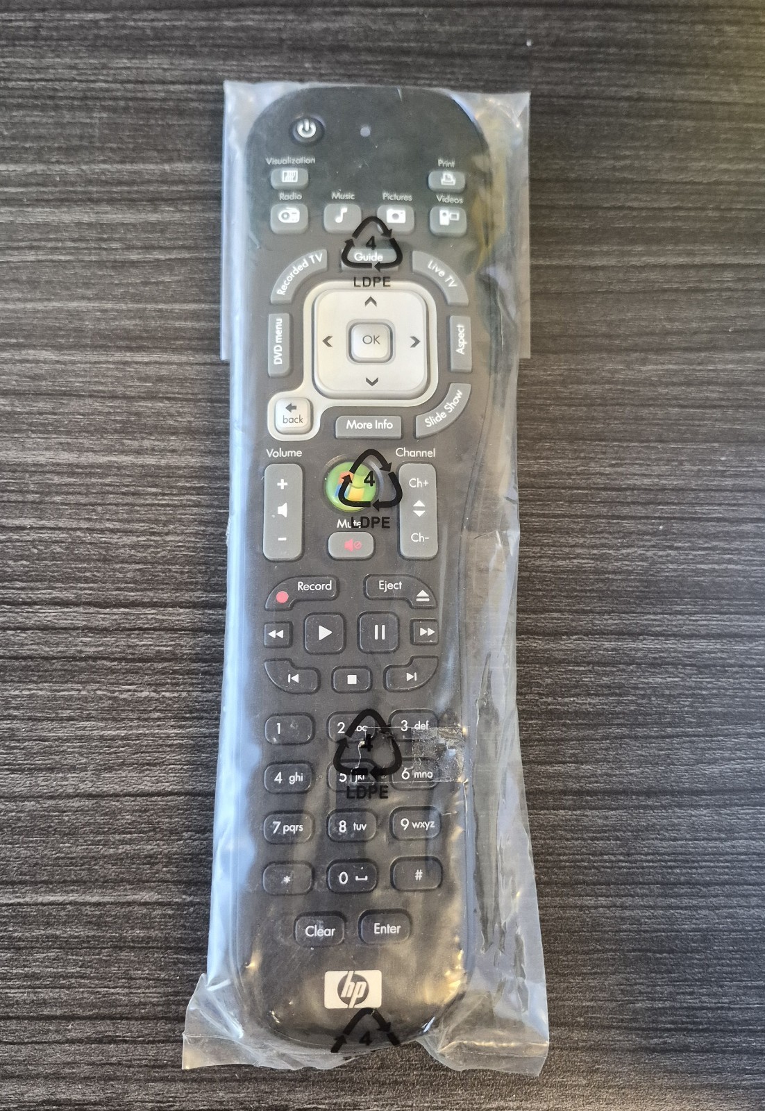 Genuine HP Microsoft Windows Media Center Remote Control #5070-2583 Sealed