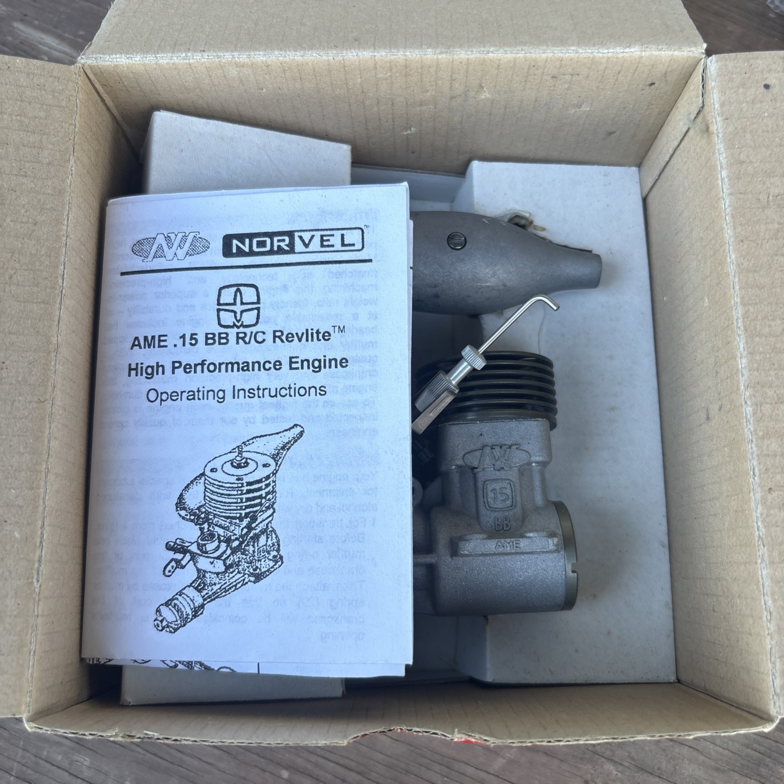 NORVEL AME .15 BB R/C High Performance Glow Engine NEW!!! w Instructions