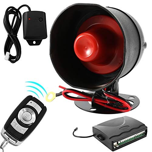 Car Alarm System with Remote Start Push to Engine Start Stop Button 12V