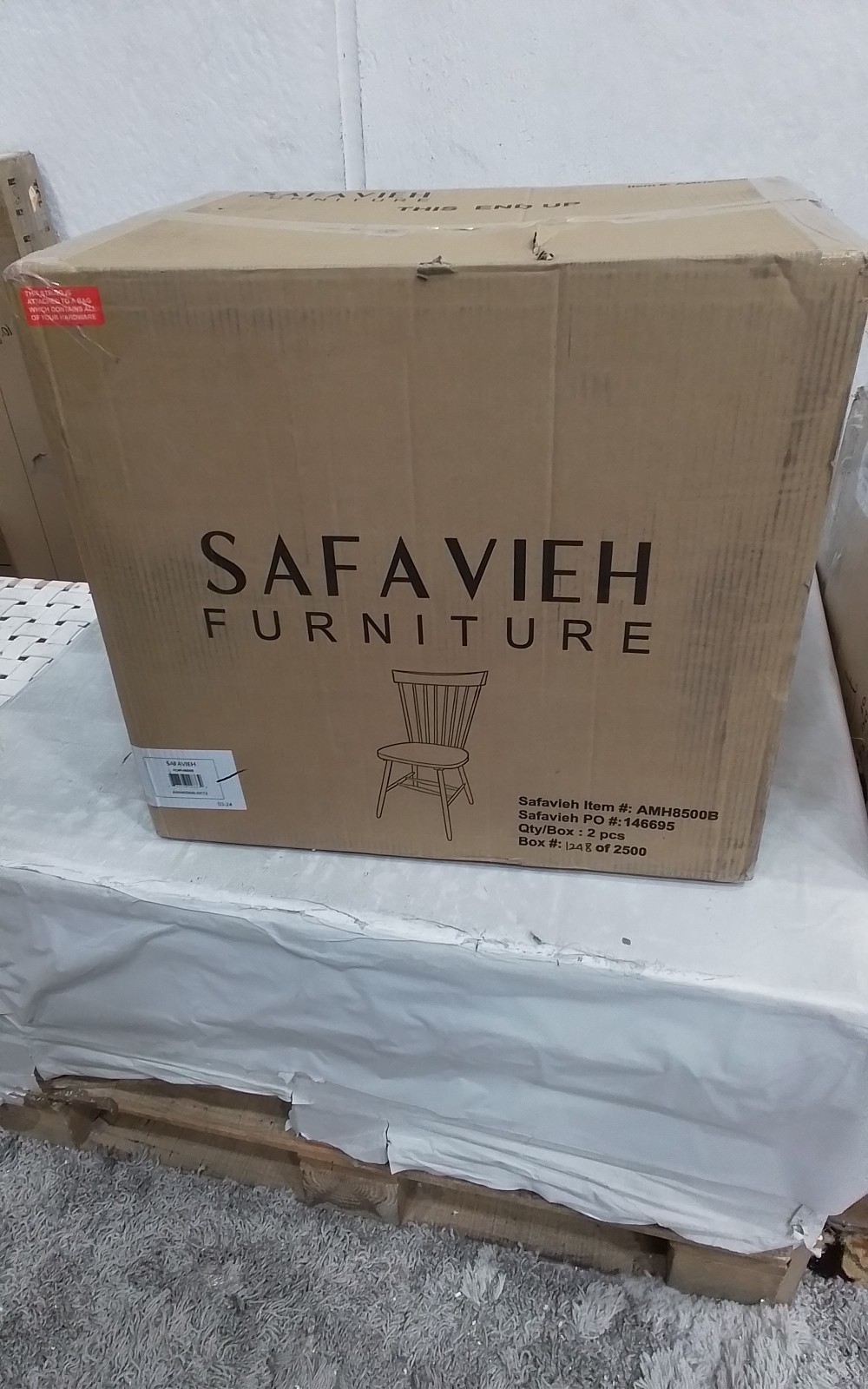 Safavieh PARKER SPINDEL SIDE CHAIR, Reduced Price 2172762428 AMH8500B