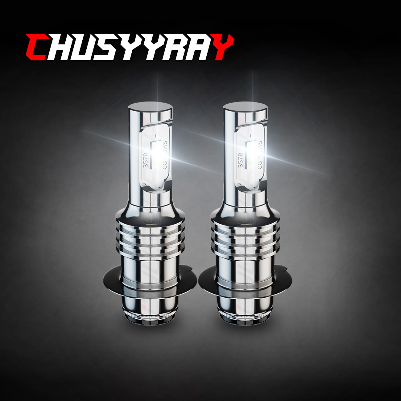ATV P15D H6M LED Headlight Bulbs For Kawasaki KFX400 2003-2006 KFX450R 2008-2014