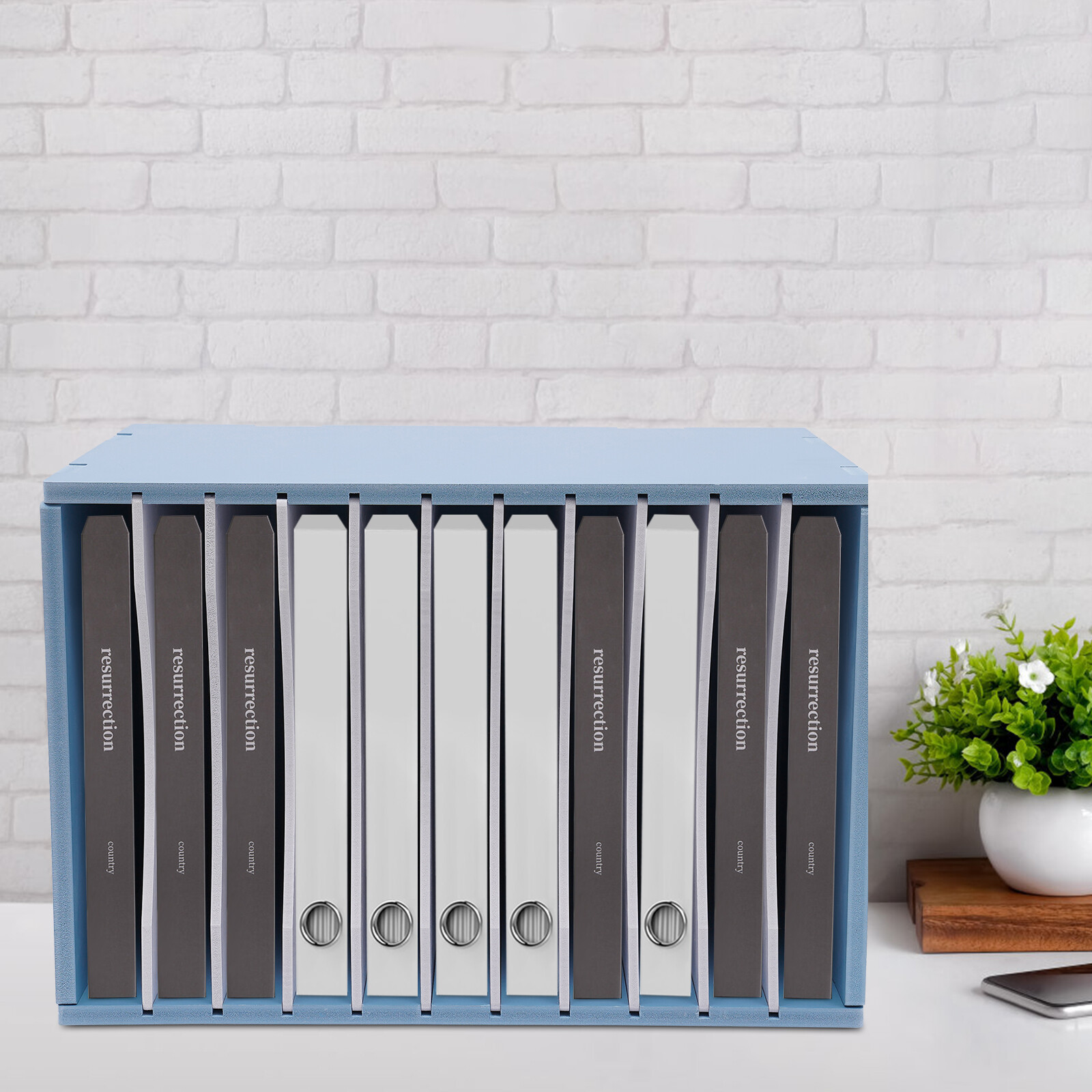Desktop Organizer Paper File Holder For Office Home Document Storage Rack