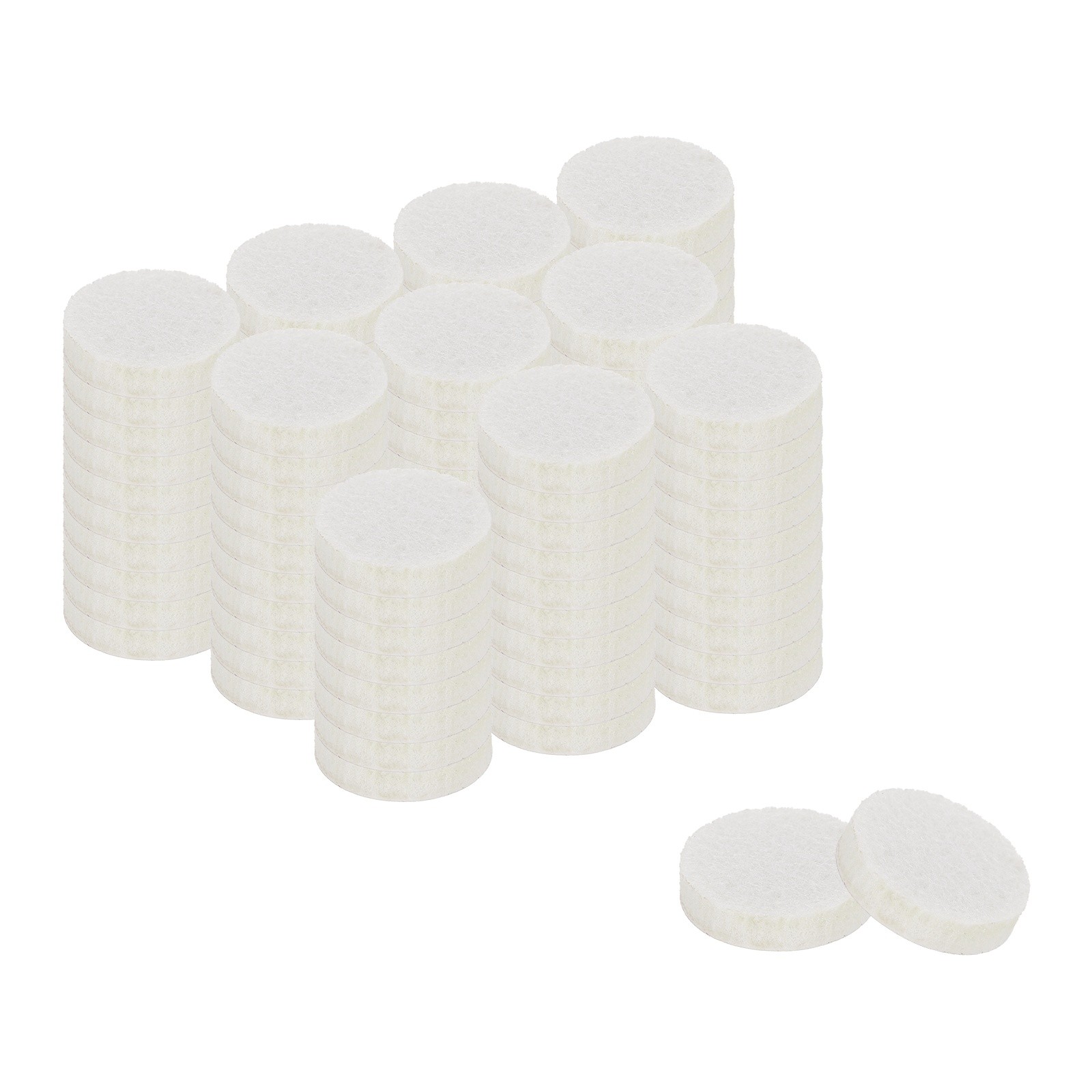 Furniture Pads, 100Pcs 1" - Round Self Adhesive Felt Furniture Pads (Beige)