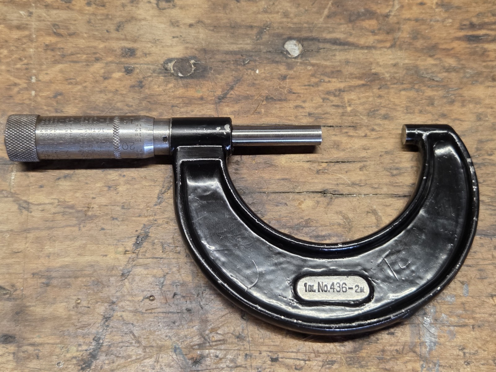 Starrett No. 436 1-2" Outside Micrometer Machinist Tool Made in the USA