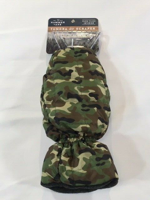 Hammer + Axe Tundra Glove Covered Ice Scraper - Green Camouflage
