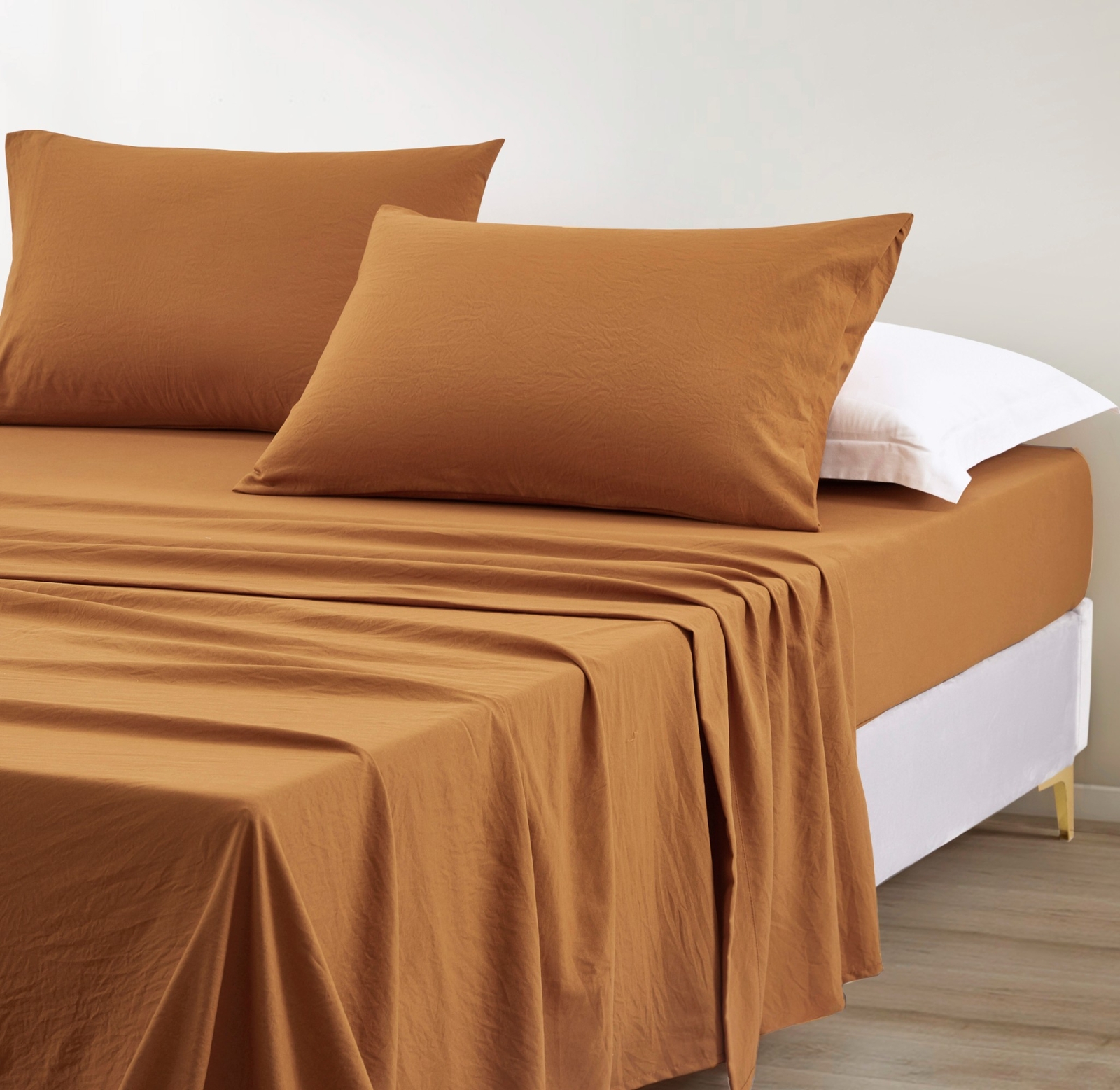 Chezmoi Collection Soft Washed Brushed Microfiber Deep Pocket Sheet Set