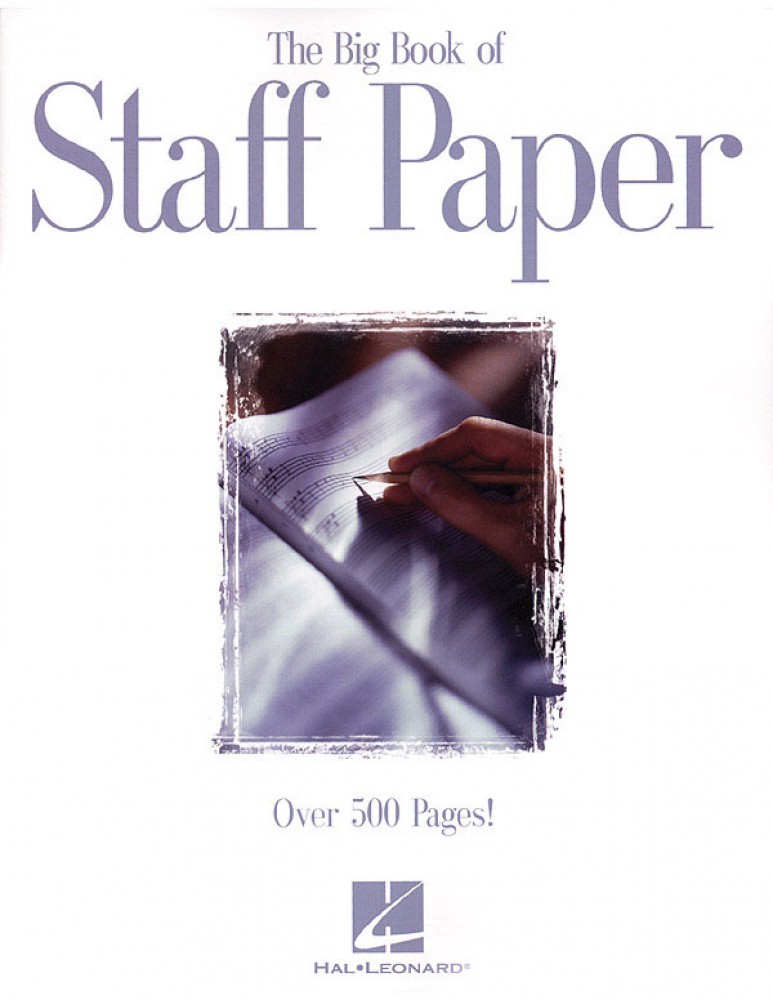 The Big Book of Staff Paper Manuscript Paper 512 Pages NEW 000210045