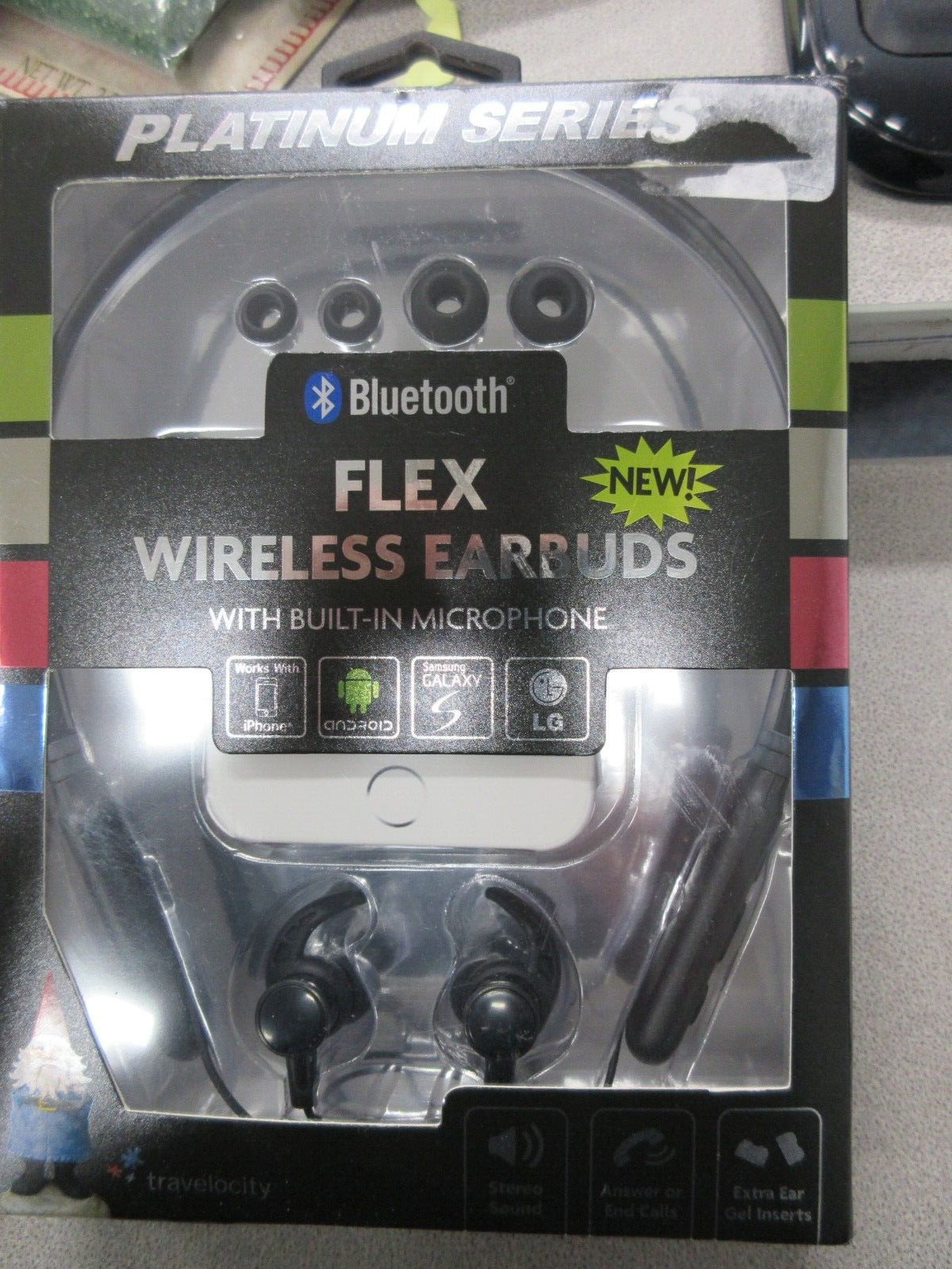 Platinum Series Bluetooth Flex Wireless Earbuds w/Built in Microphone