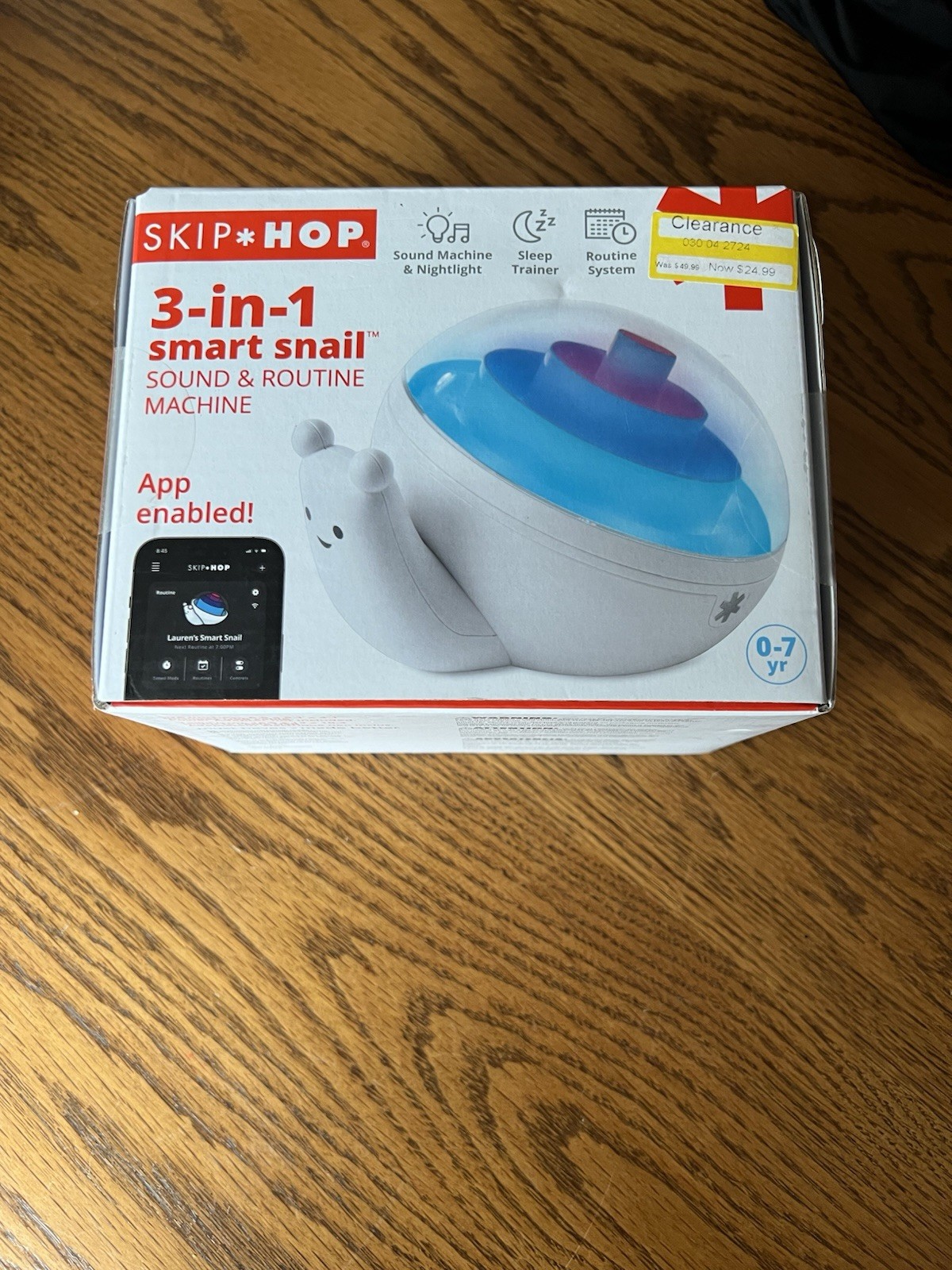 Skip Hop 3 in 1 Smart Snail Sound And Routine Machine App Enabled Alert Phrases