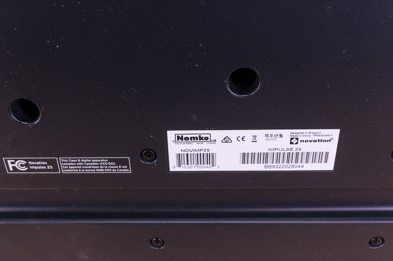 Novation Impulse 25 MIDI Controller ISSUE