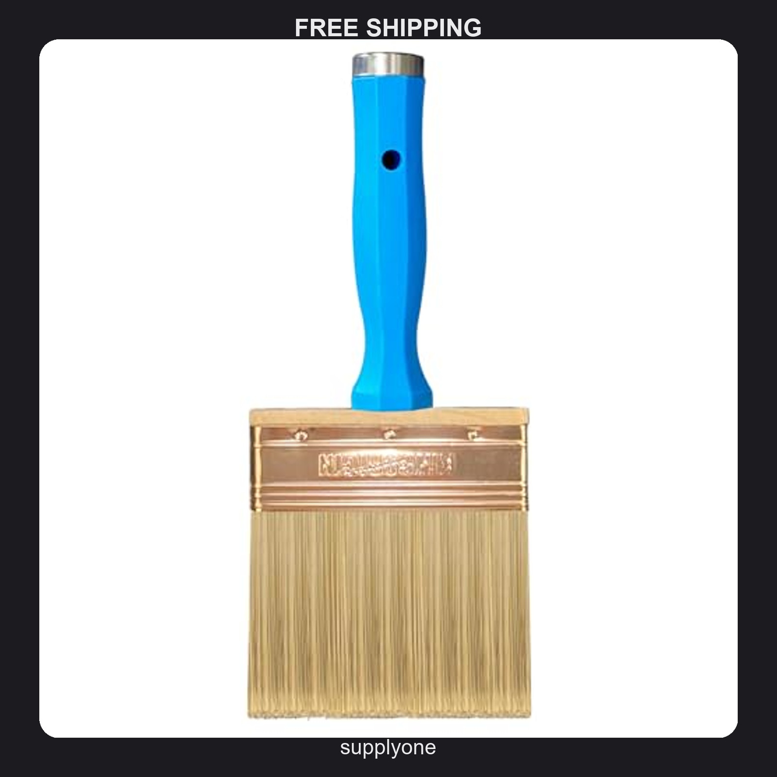 KingOrigin 4-Inch Polyester Paint Brush for Deck Staining and Masonry