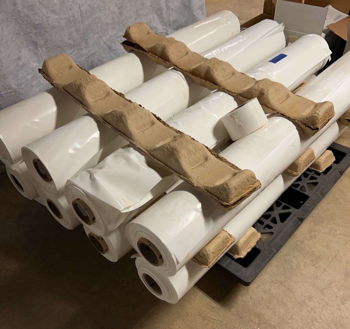 8 ROLLS Heavy Duty Industrial 10 mil Boat Camper Marine Shrink Wrap 10' X  140'