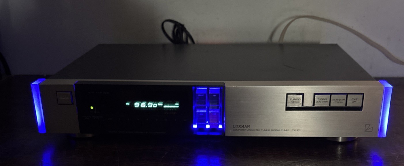 Luxman TX-101 Computer Analyzed Tuning Digital Tuner - Custom Blue LED Upgrade