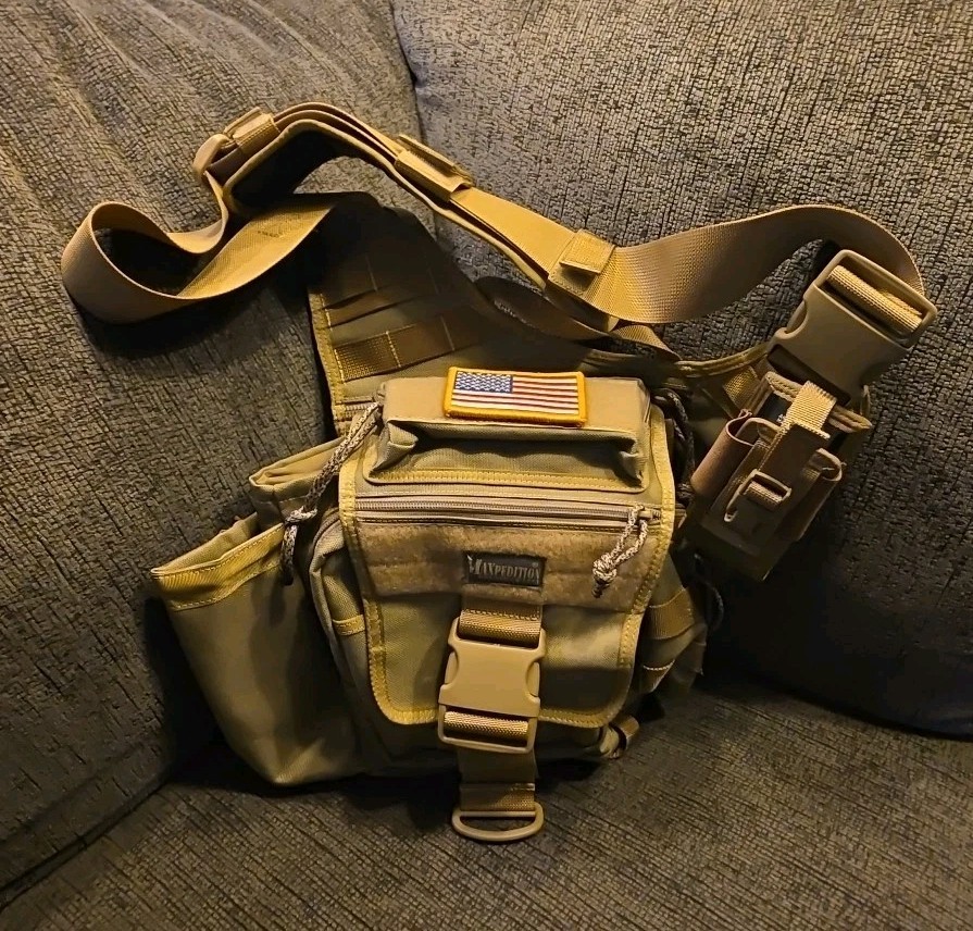 Maxpedition Jumbo Versipack Tactical Shoulder Sling Military Carry Bag Olive