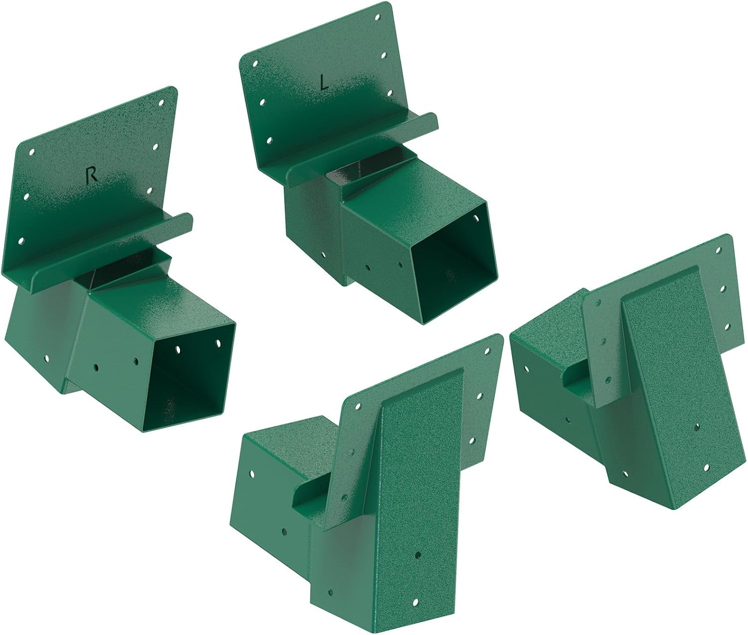 Deer Stand Brackets 4-Pack, Outdoor 4X4 Compound Angle Brackets, Elevator Bracke