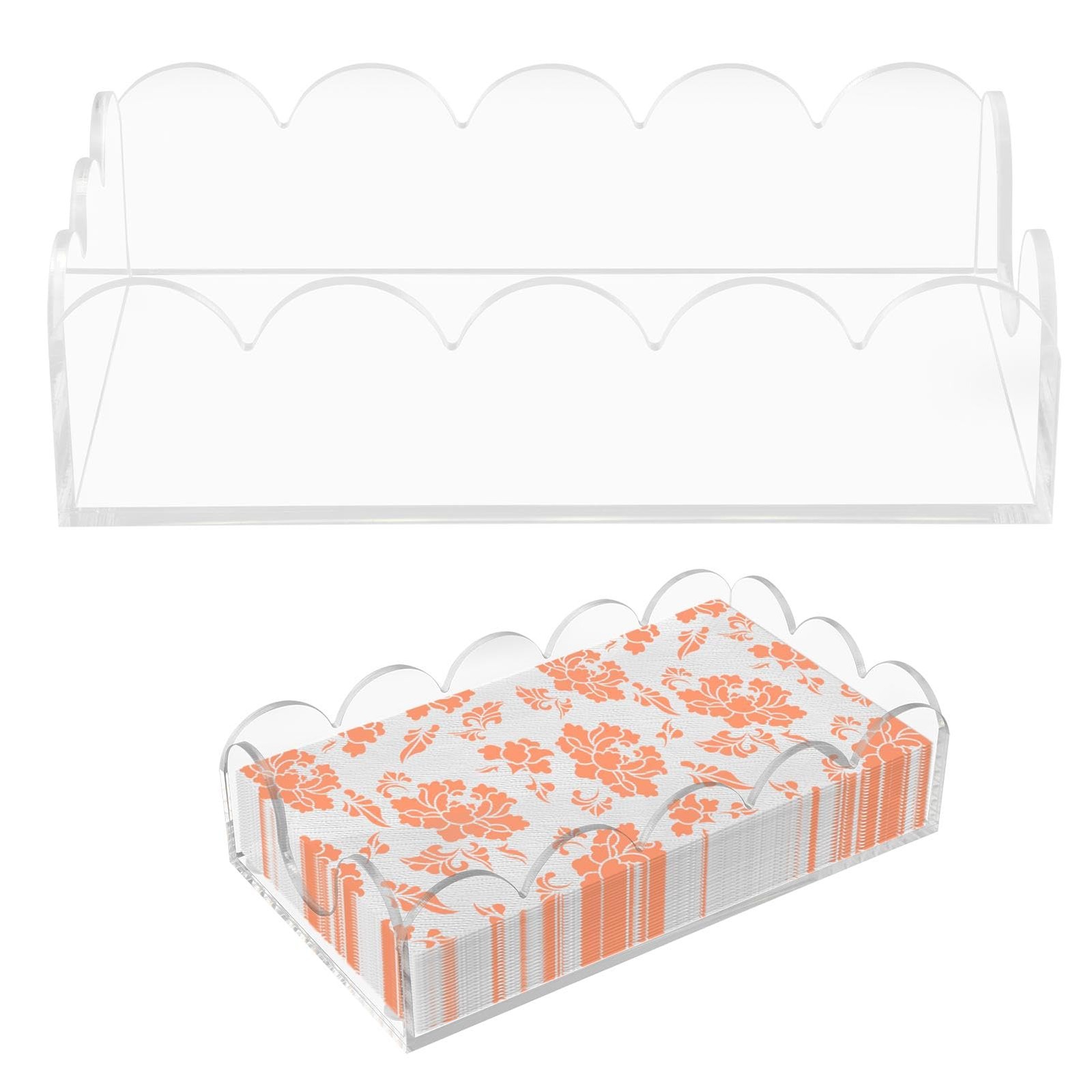 Clear Acrylic about 23x13x6cm/9x5.12x2.36inch, Transparent, 23 x 13 x 6 cm