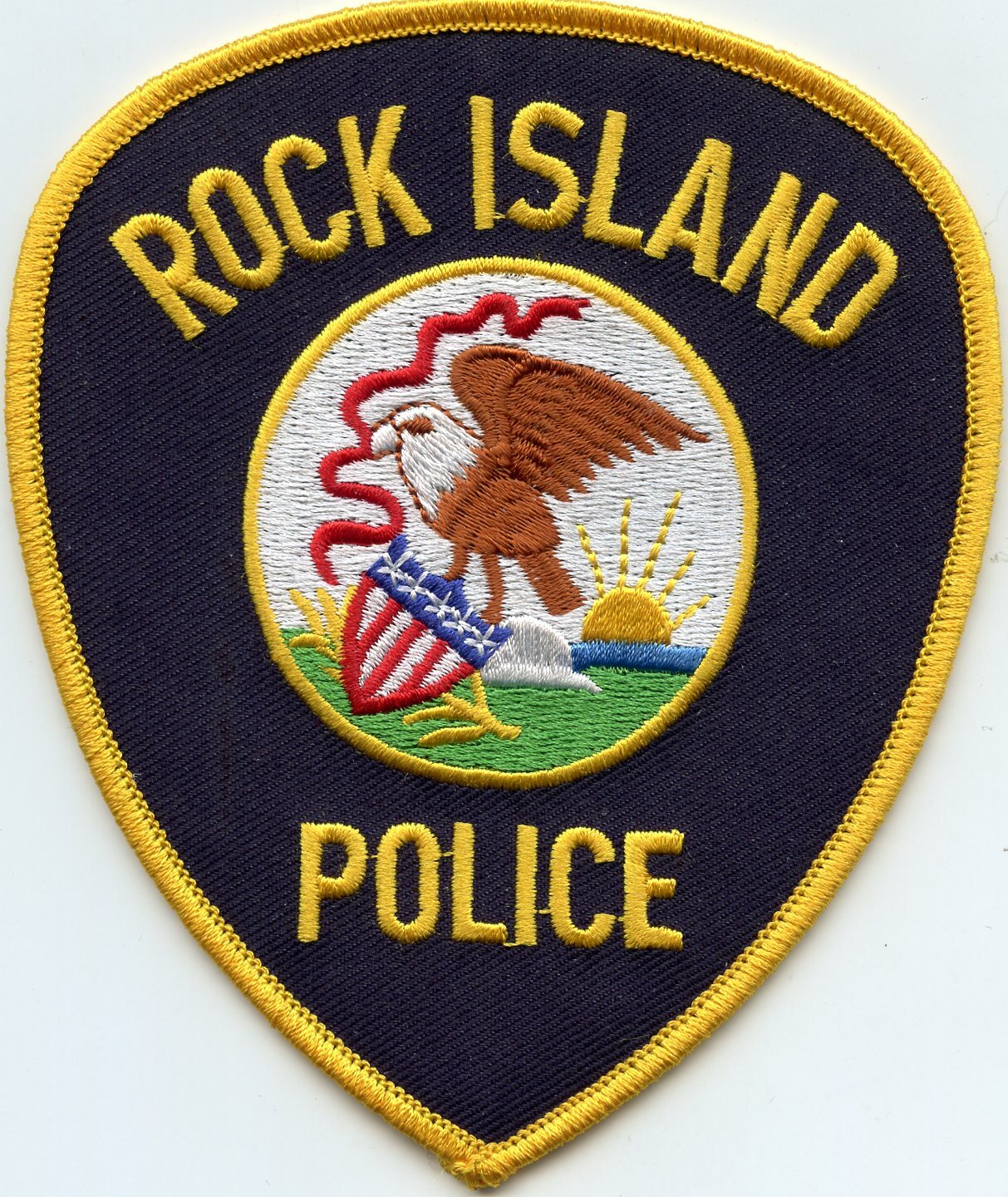 ROCK ISLAND ILLINOIS IL state seal POLICE PATCH