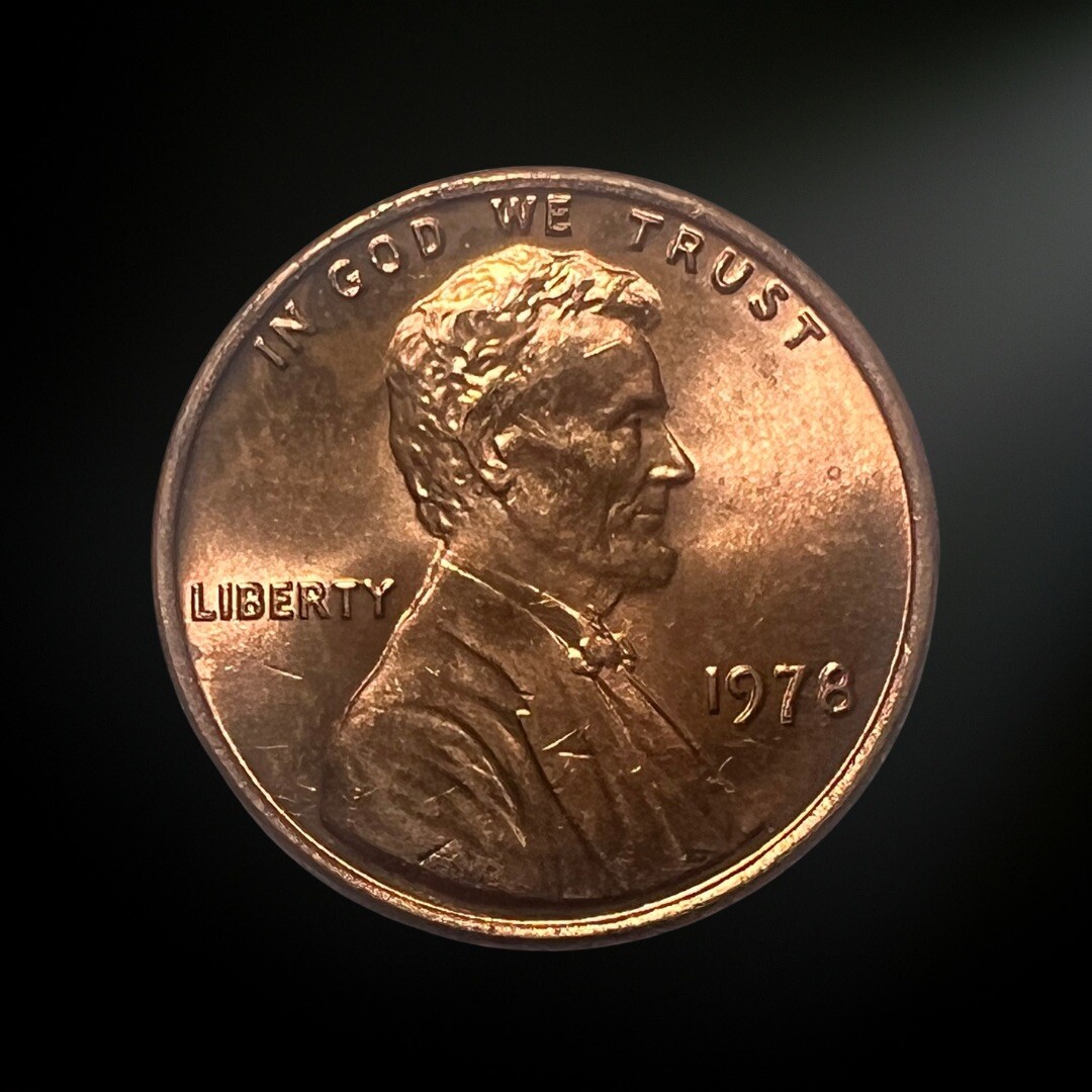 1978 Lincoln Memorial Penny BU RED Brilliant Uncirculated Philadelphia Mint