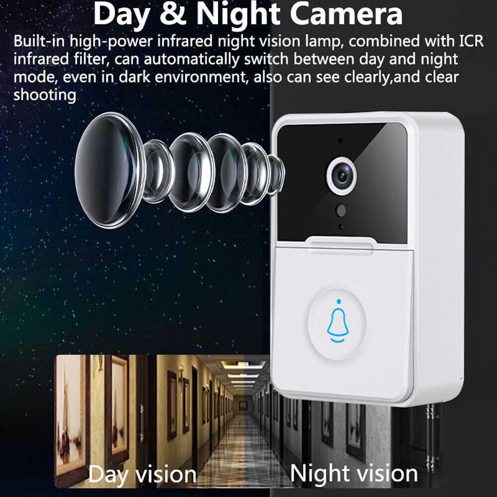 Wireless Security Smart WiFi Doorbell Intercom Video Camera Door Ring Bell Chime