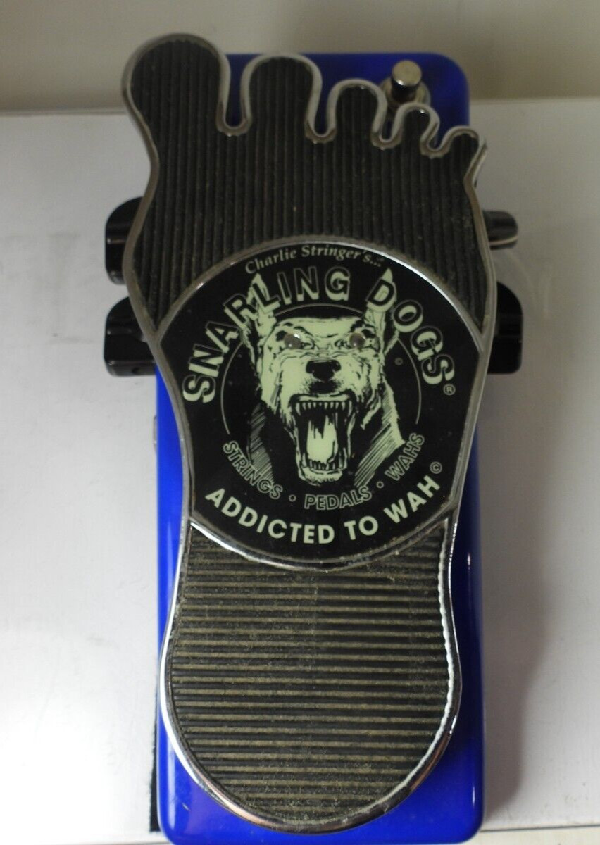 Snarling Dogs Blue Bawls Wah Effects Pedal w/Overdrive Free USA Shipping