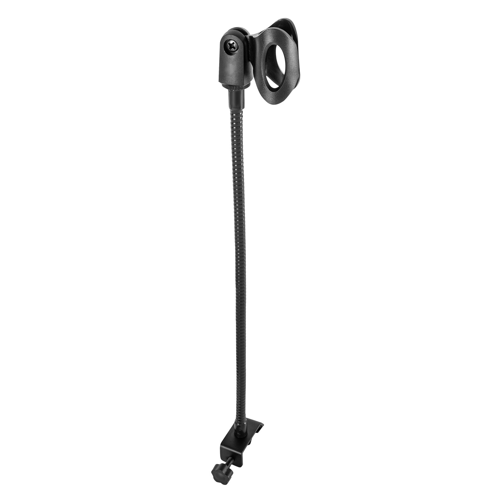 Adjustable Microphone Stand Black with Desk Clamp for Radio Broadcasting