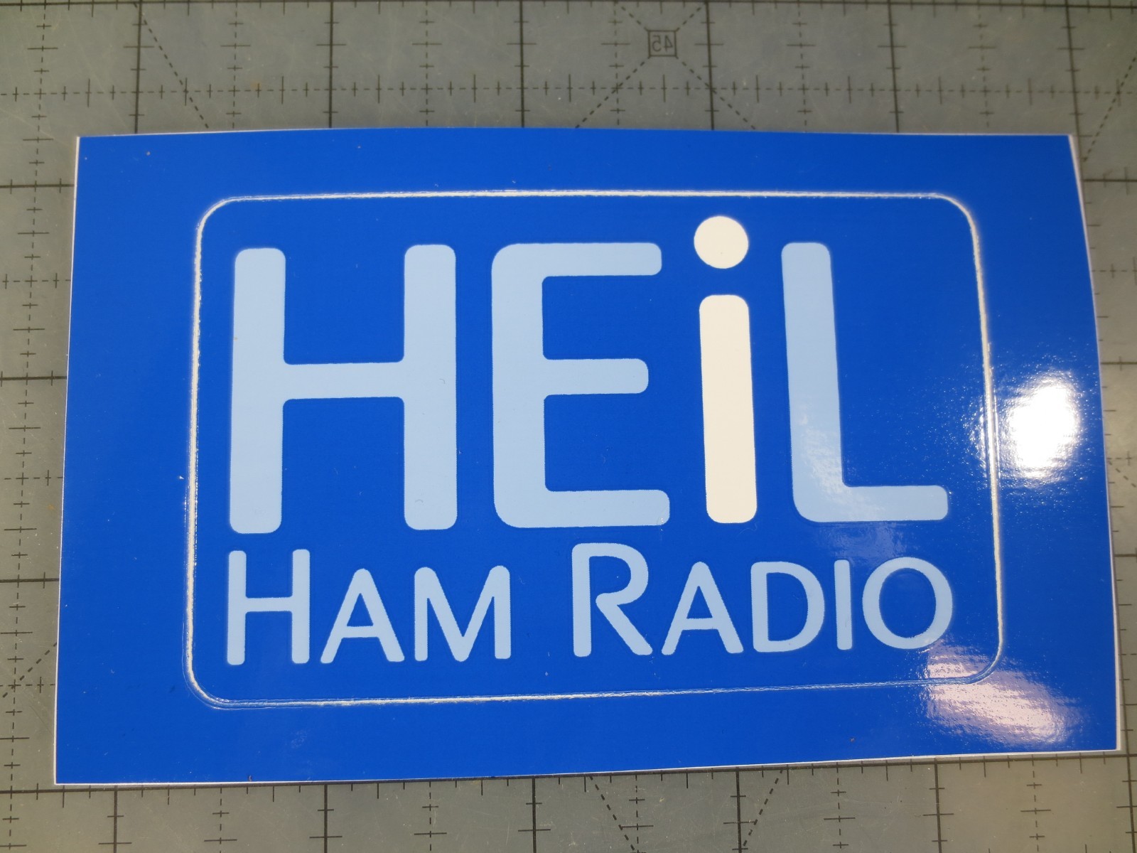 HEIL HAM RADIO STICKER ONLY 4" x 2 1/2" (Free & Fast Shipping!)