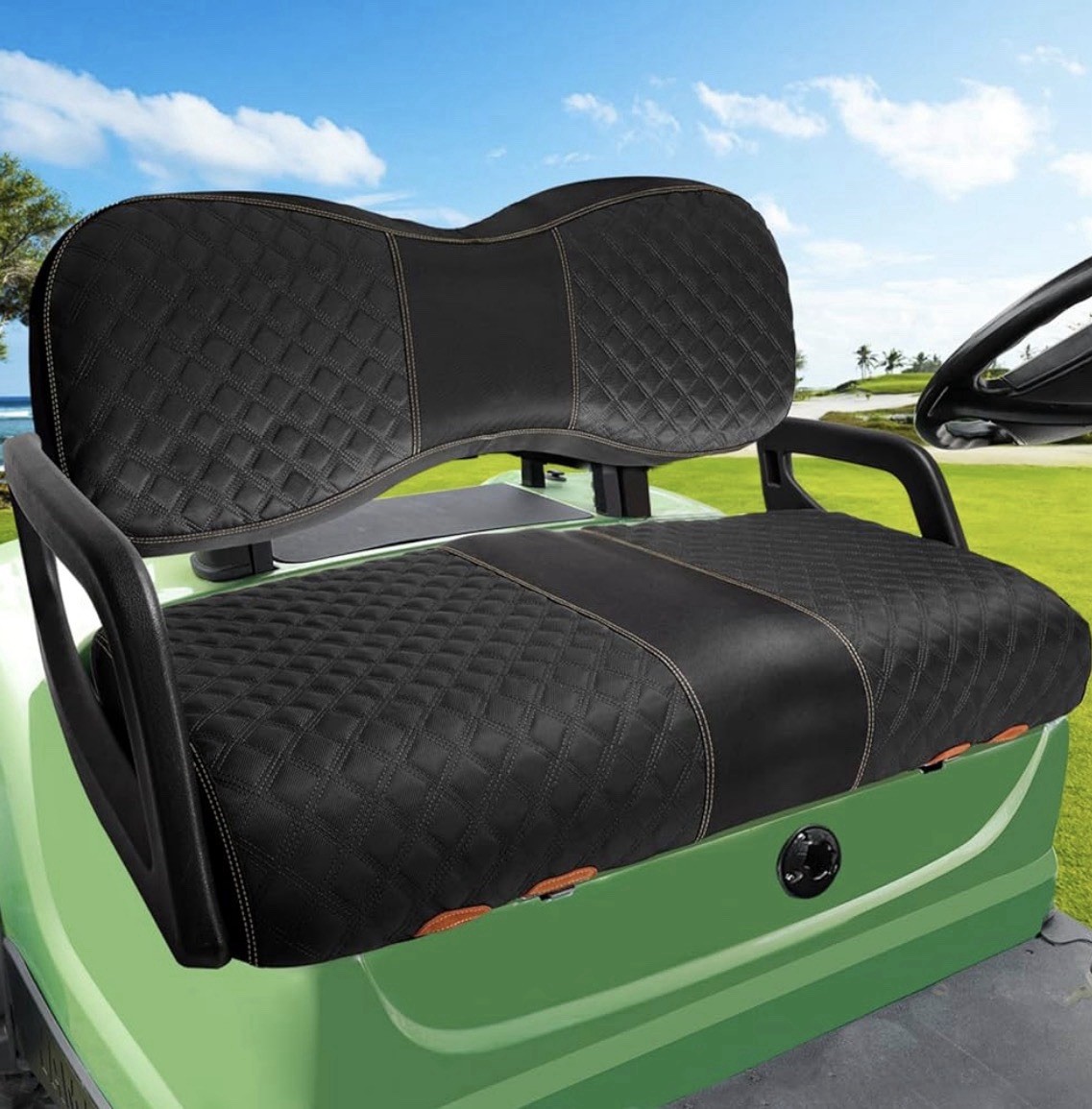 1680D Oxford Cloth Golf Cart Seat Covers- Compatible with Yamaha G29/Drive2