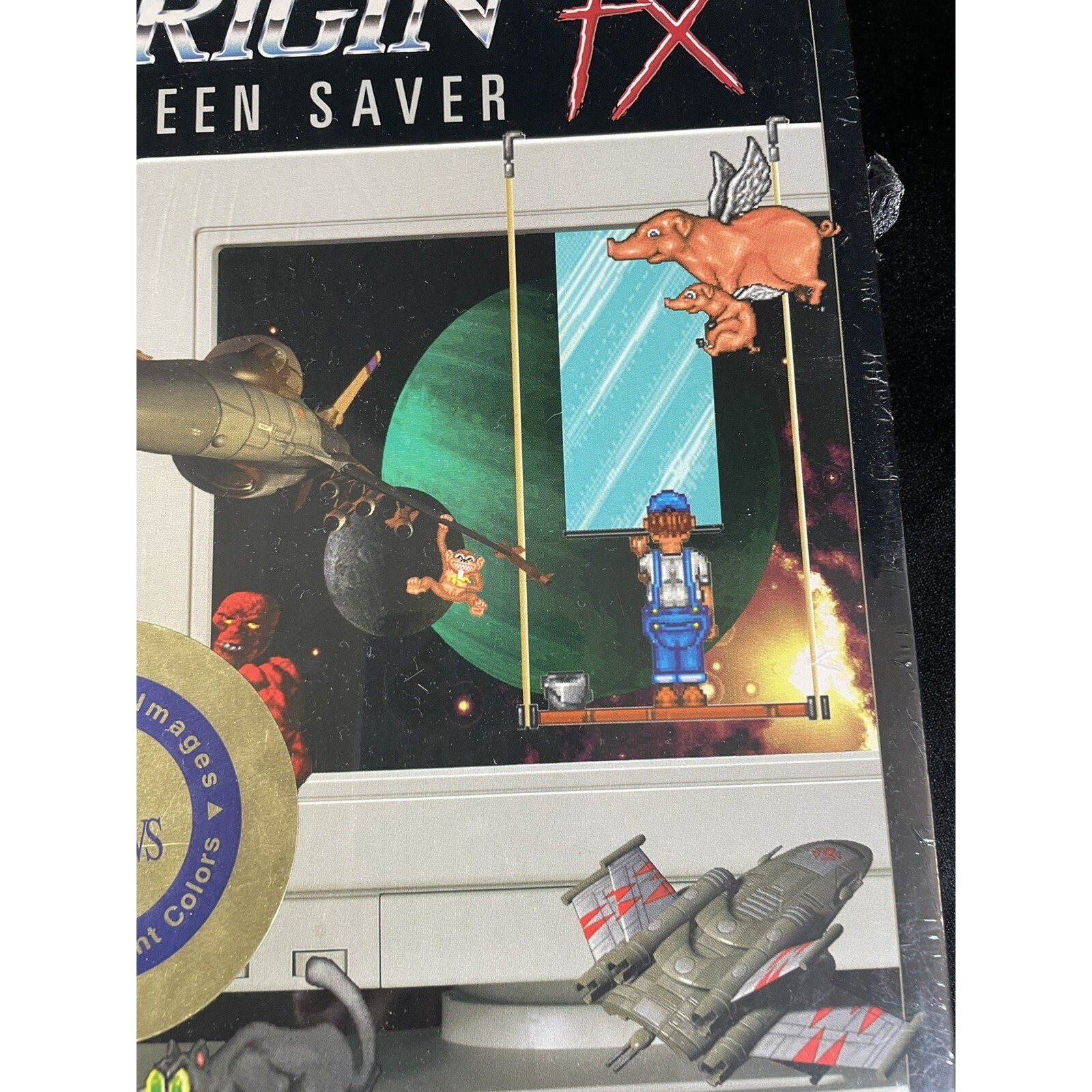 SEALED Vintage Origin Fx Screen Saver MS-DOS 3.5" Floppy Disk