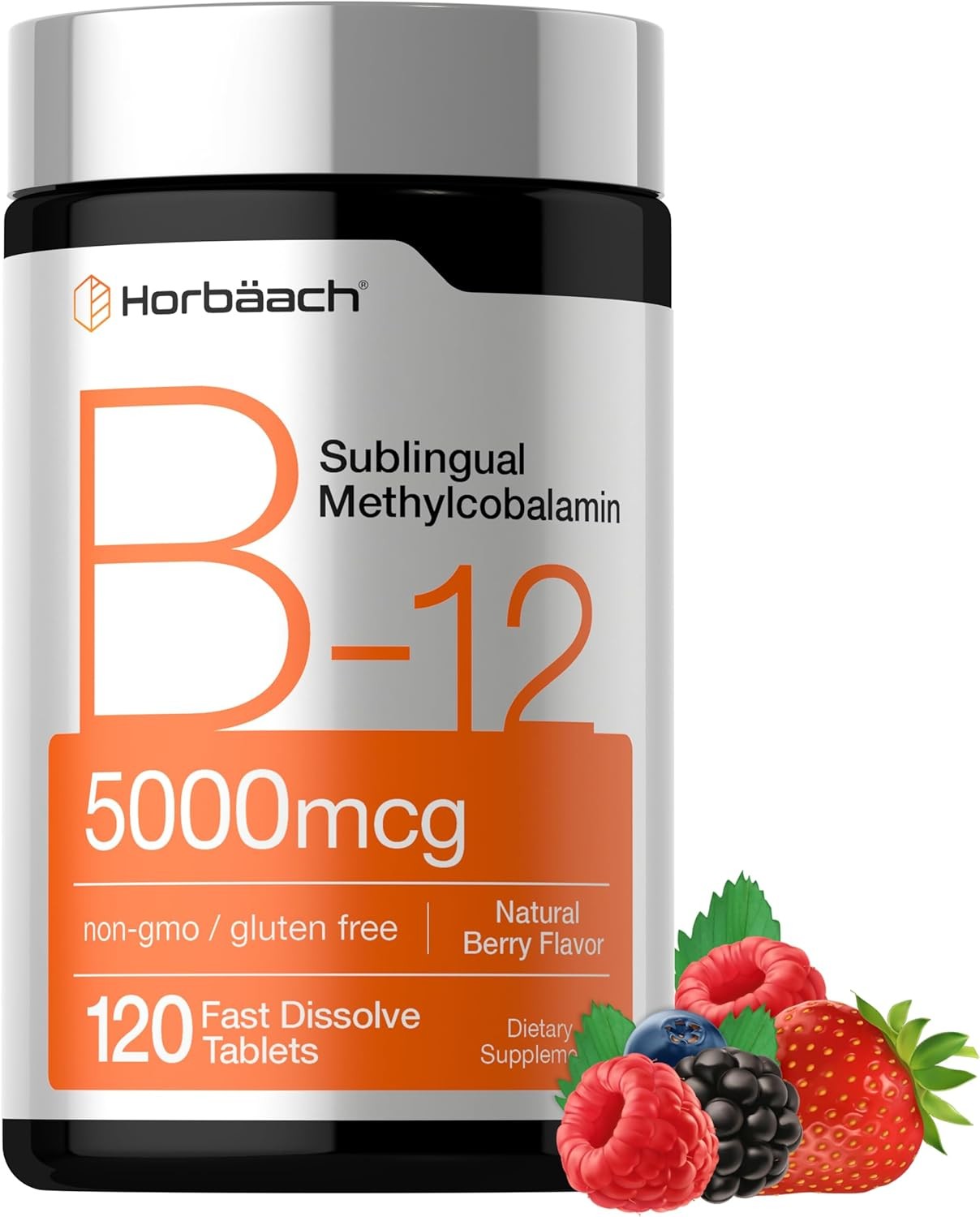 B12 Vitamin 5000 Mcg | 120 Fast Dissolve Tablets | Sublingual Methylcobalamin