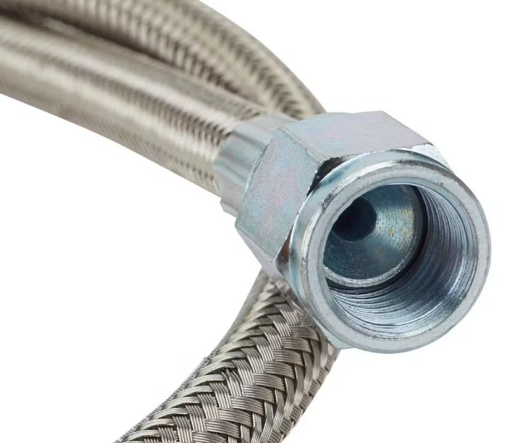 24" AN-3 BRAIDED STAINLESS STEEL BRAKE LINE