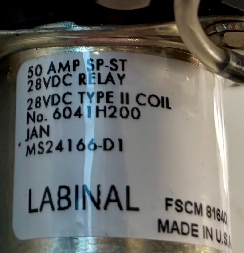 Power Relay MS24166-D1 Removed Working