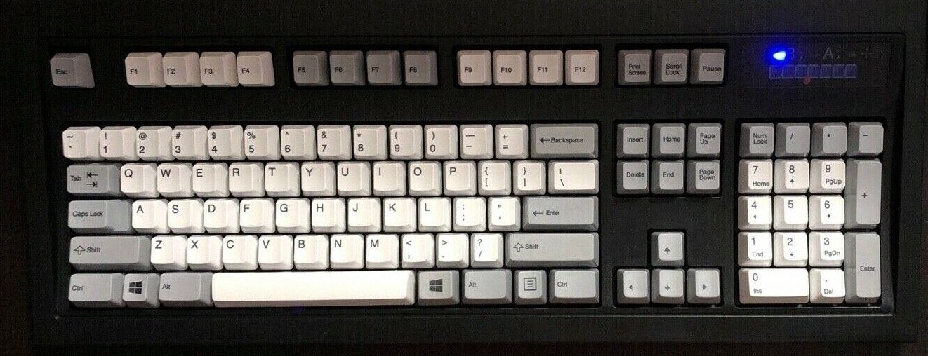 UNICOMP Keycaps White Gray for IBM Model M Buckling Spring Keyboard Replacement
